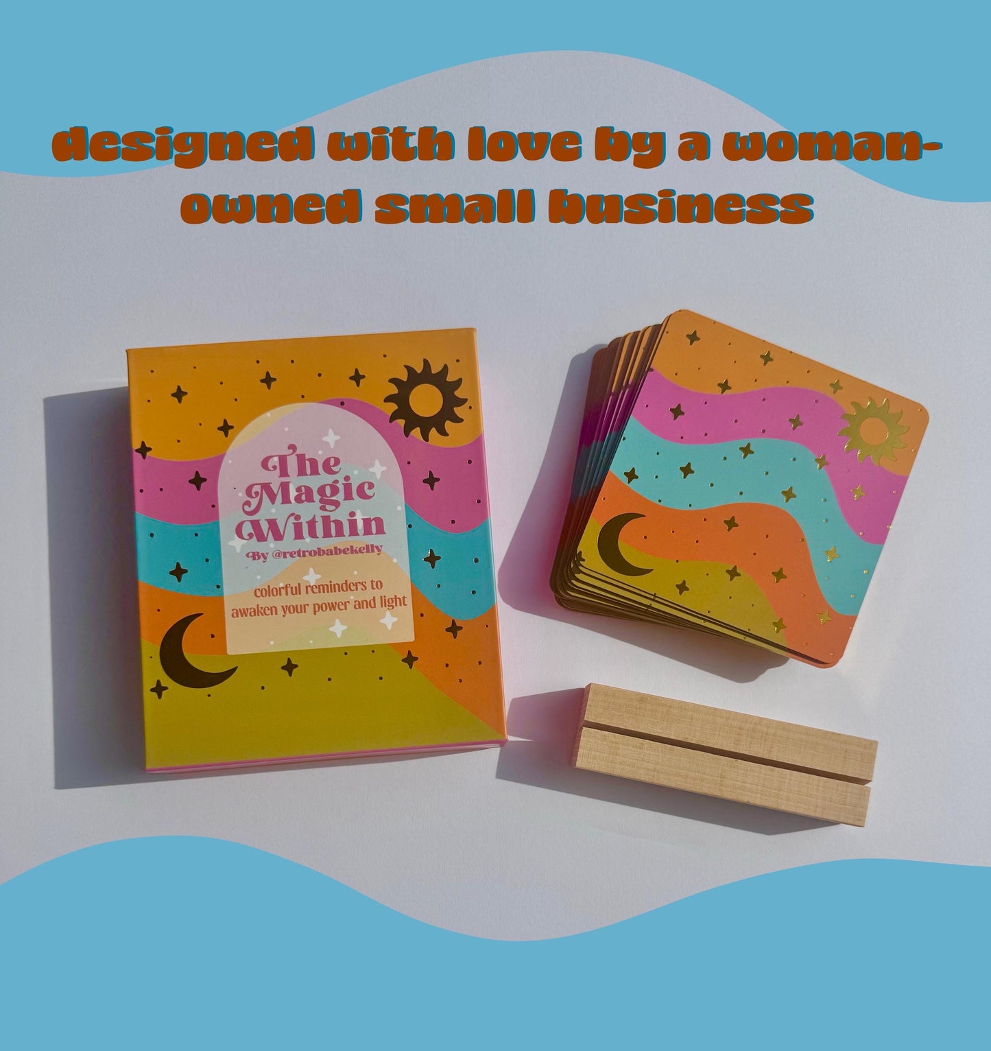 Magic Within Affirmation Cards, Gold Foil Self Love Deck, Empowering Mindset (44 Cards)
