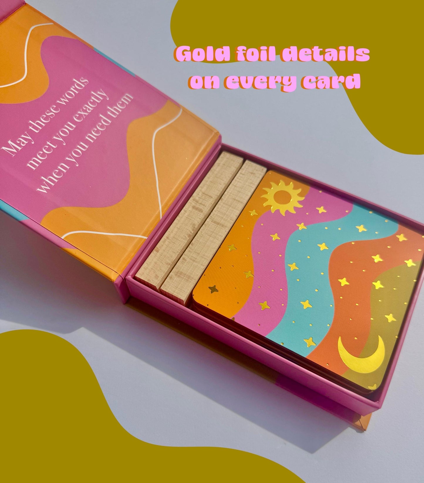Magic Within Affirmation Cards, Gold Foil Self Love Deck, Empowering Mindset (44 Cards)