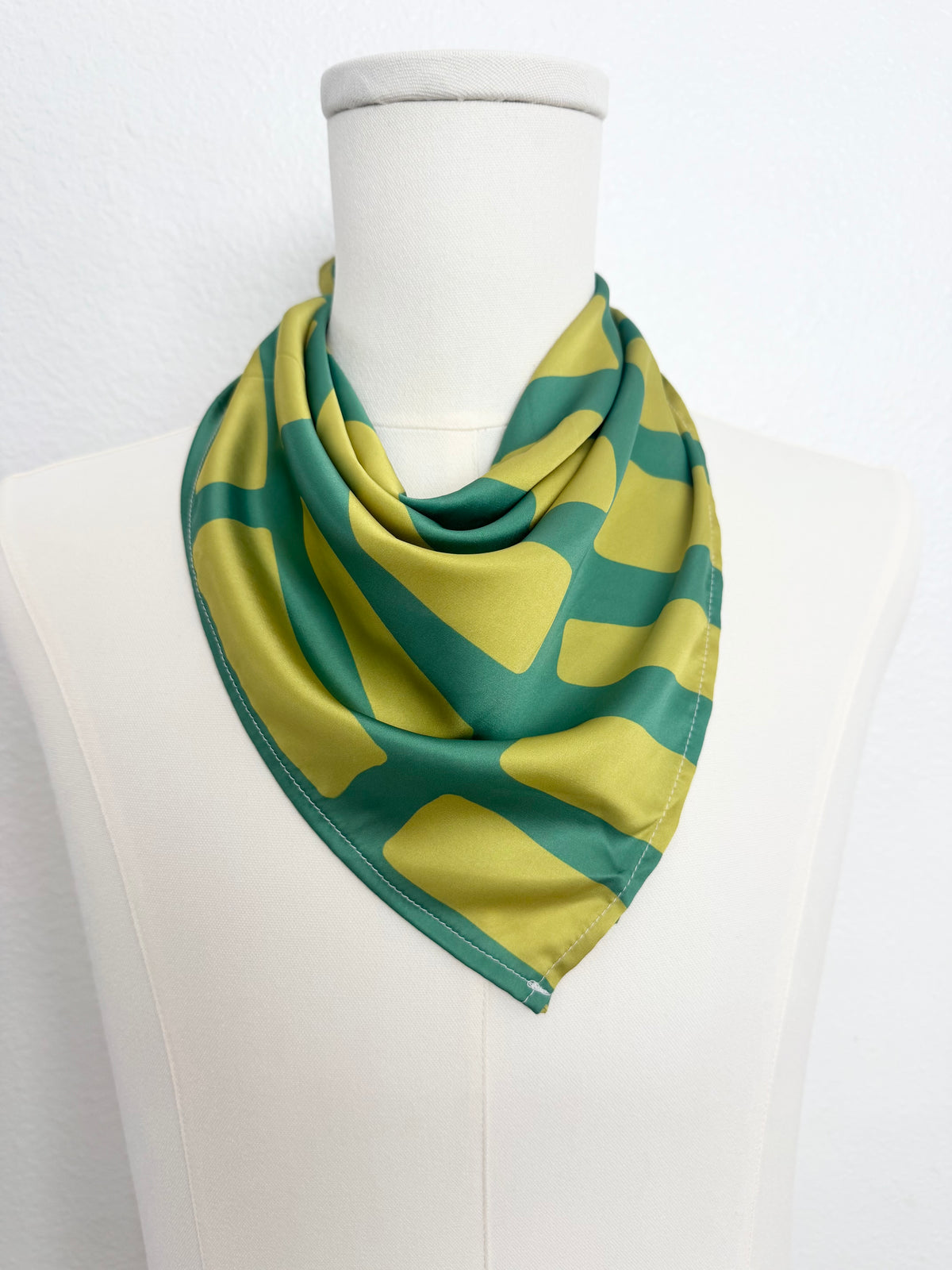 Brick House Scarf | Silky Vintage Inspired Hair Scarf | Bold Handmade Neck Tie | Dopamine Dressing Accessory | 4 Color Combos