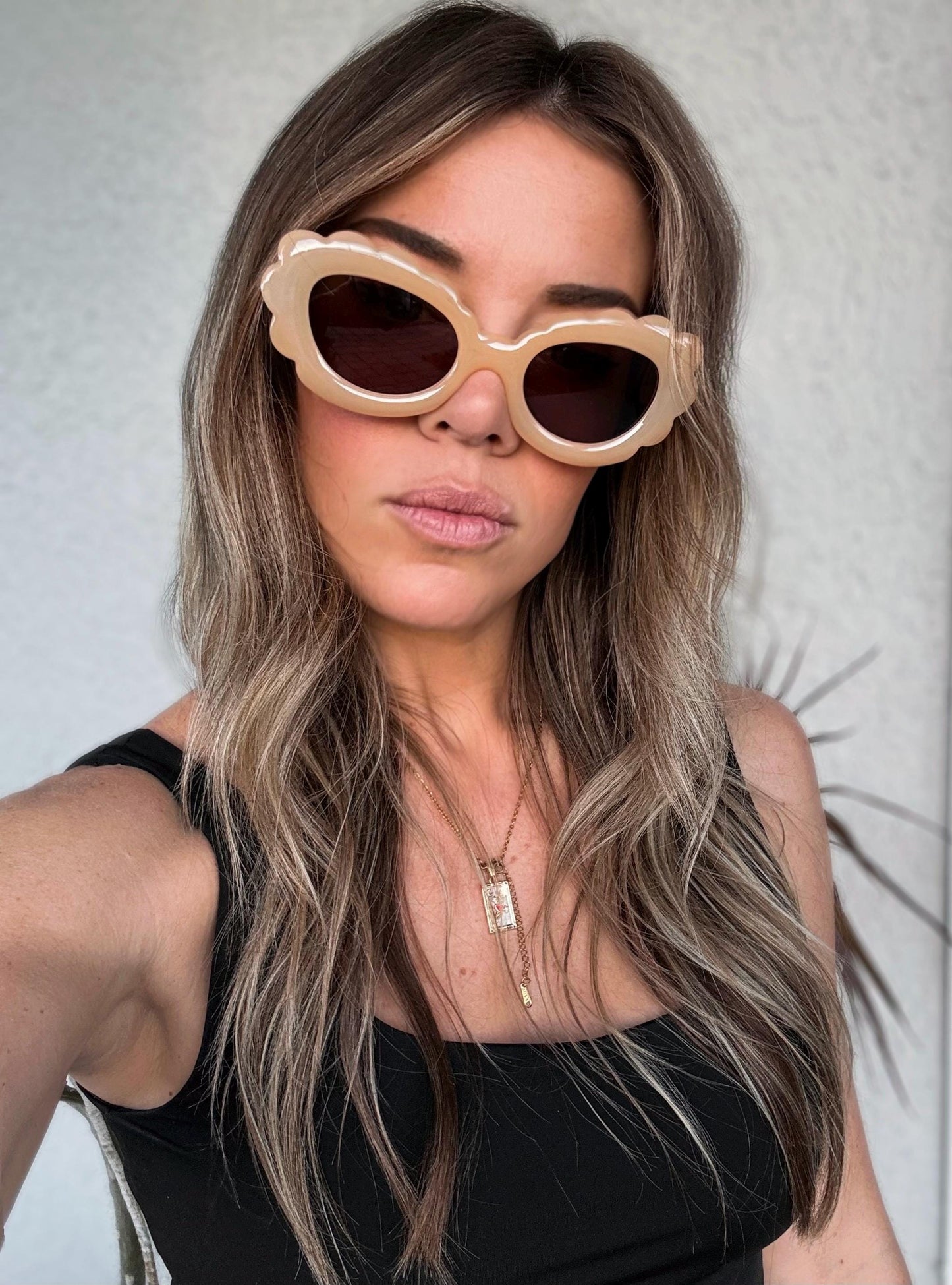 Retrobabe sunglasses; scalloped; y2k cloud statement glasses; colorful; festival fashion; groovy