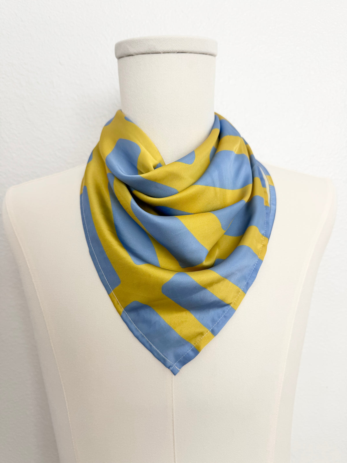 Brick House Scarf | Silky Vintage Inspired Hair Scarf | Bold Handmade Neck Tie | Dopamine Dressing Accessory | 4 Color Combos