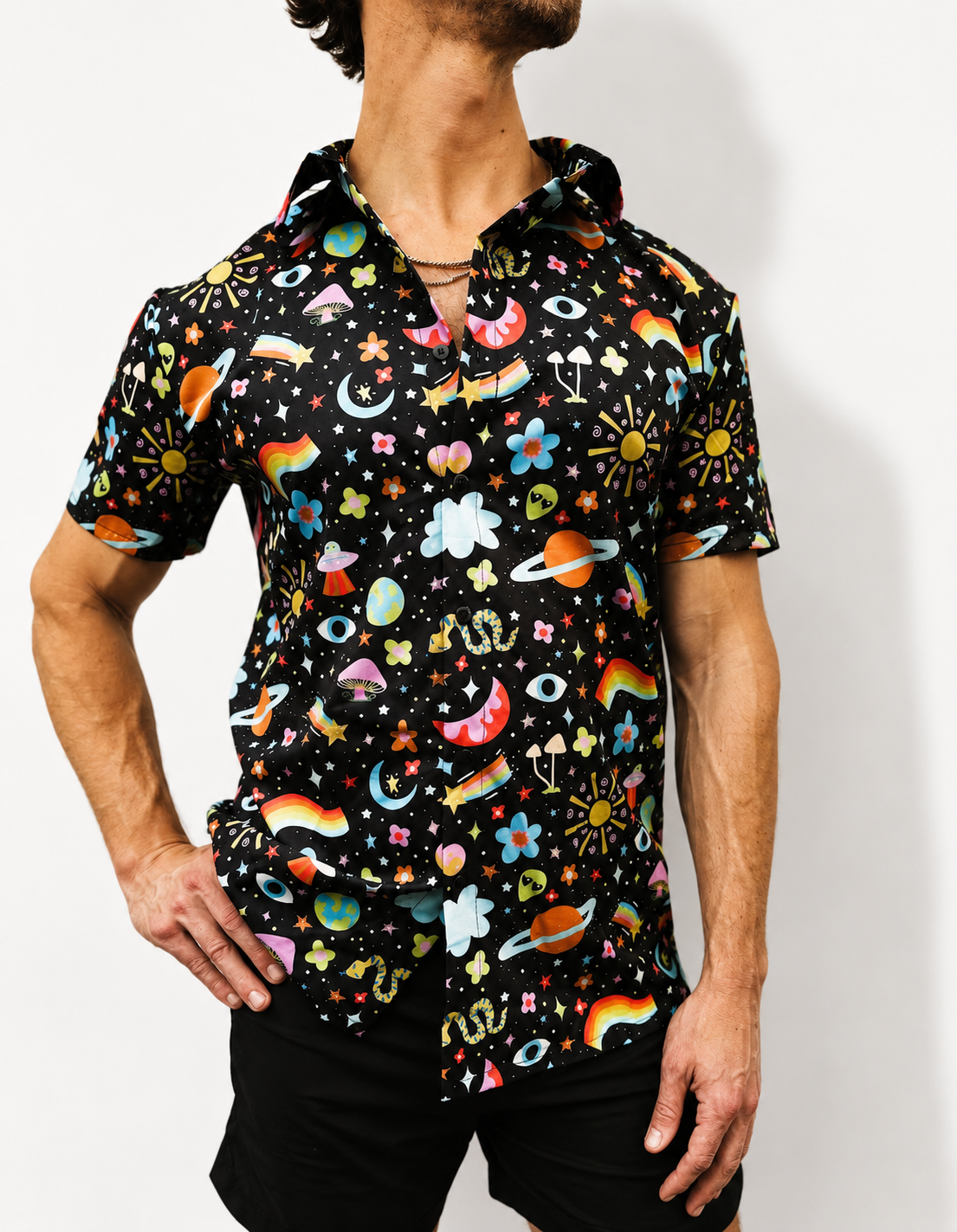 cosmic button down shirt
