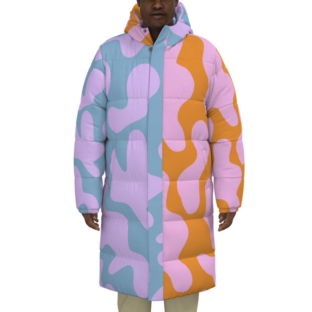 Lava lamp puffer jacket