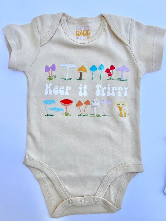 Mushroom Baby Onesie: Keep it Trippy, Unisex Outfit