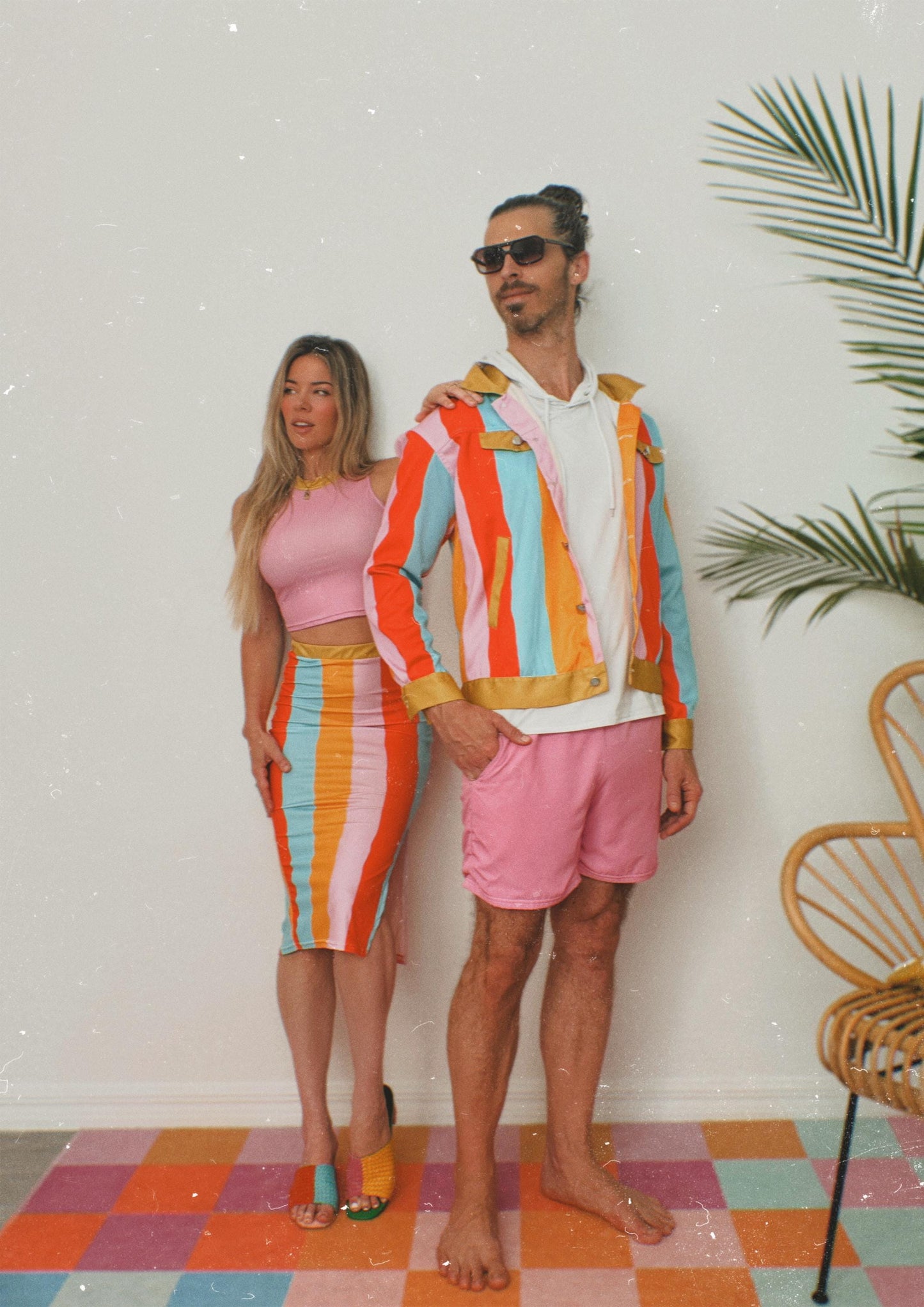 Color therapy Collection Colorblock Men’s Jacket | Statement Streetwear | Handmade