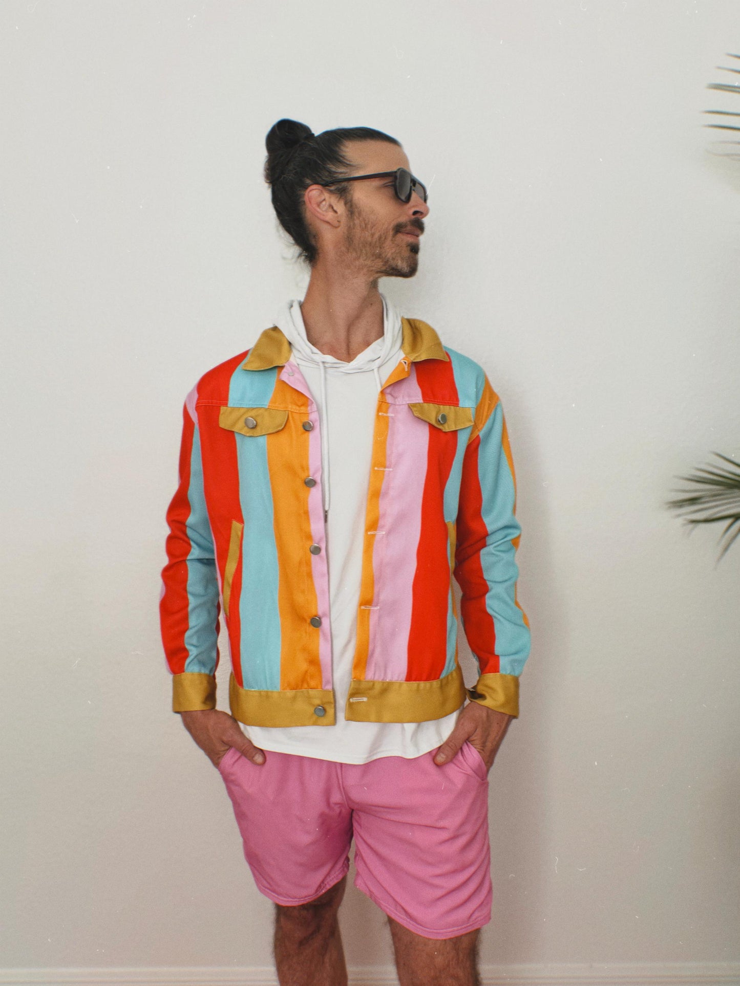 Color therapy Collection Colorblock Men’s Jacket | Statement Streetwear | Handmade