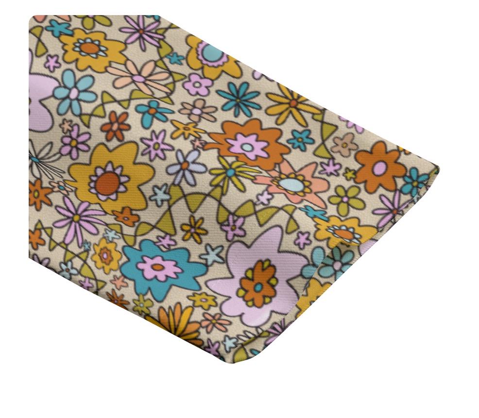 Flower Power Cotton Blazer: Mens Retro 70s Festival Jacket
