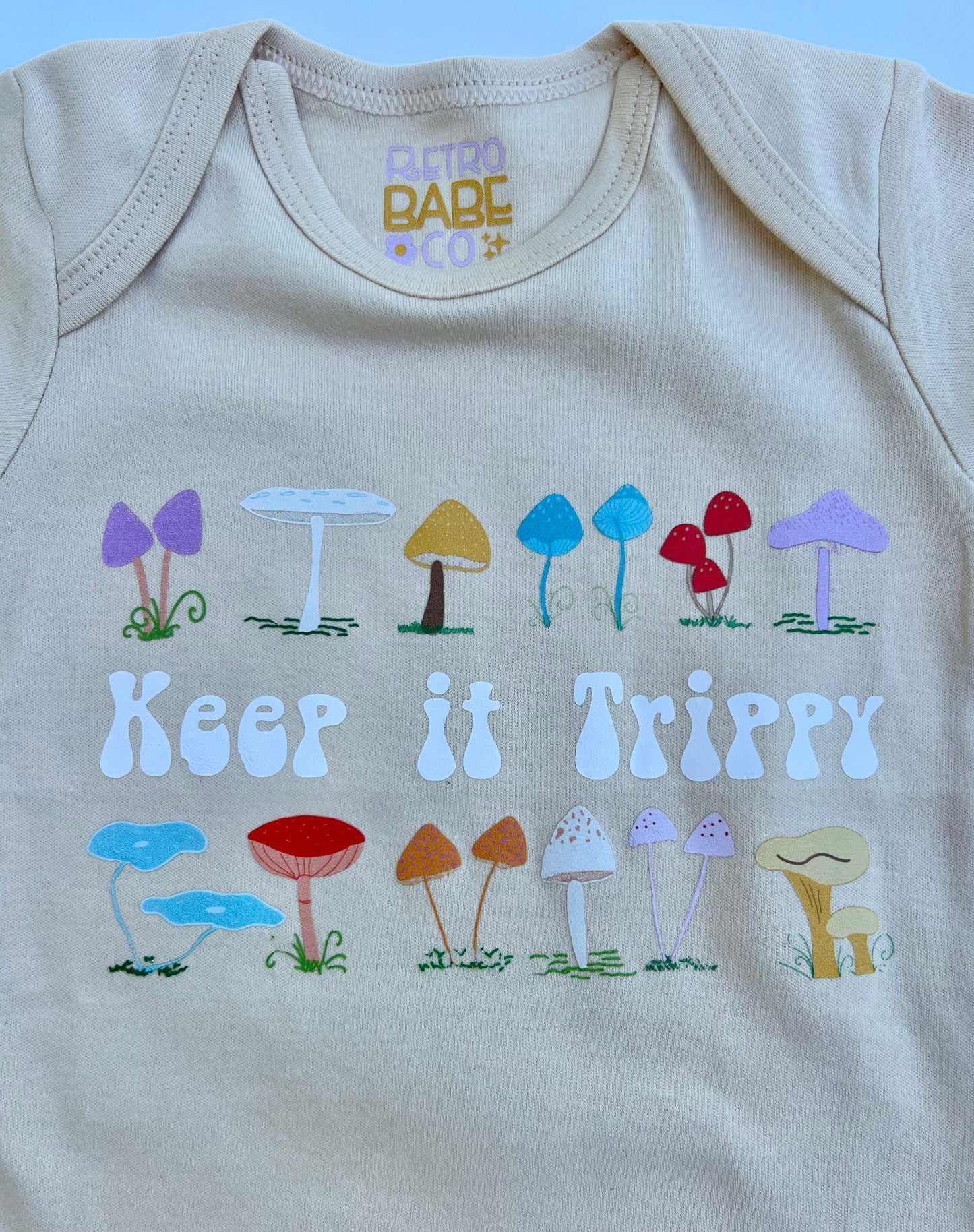 Mushroom Baby Onesie: Keep it Trippy, Unisex Outfit